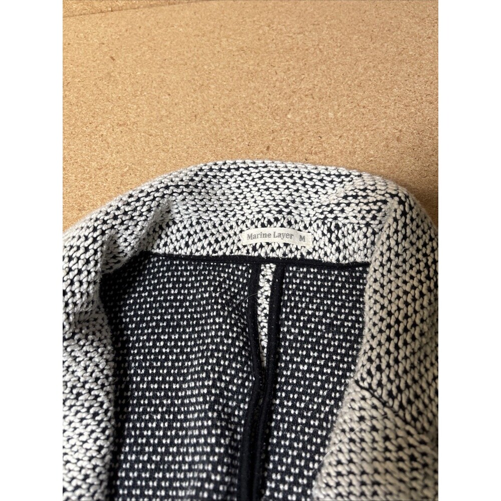 Marine Layer Birdseye Textured Open Front Coat M … - image 4